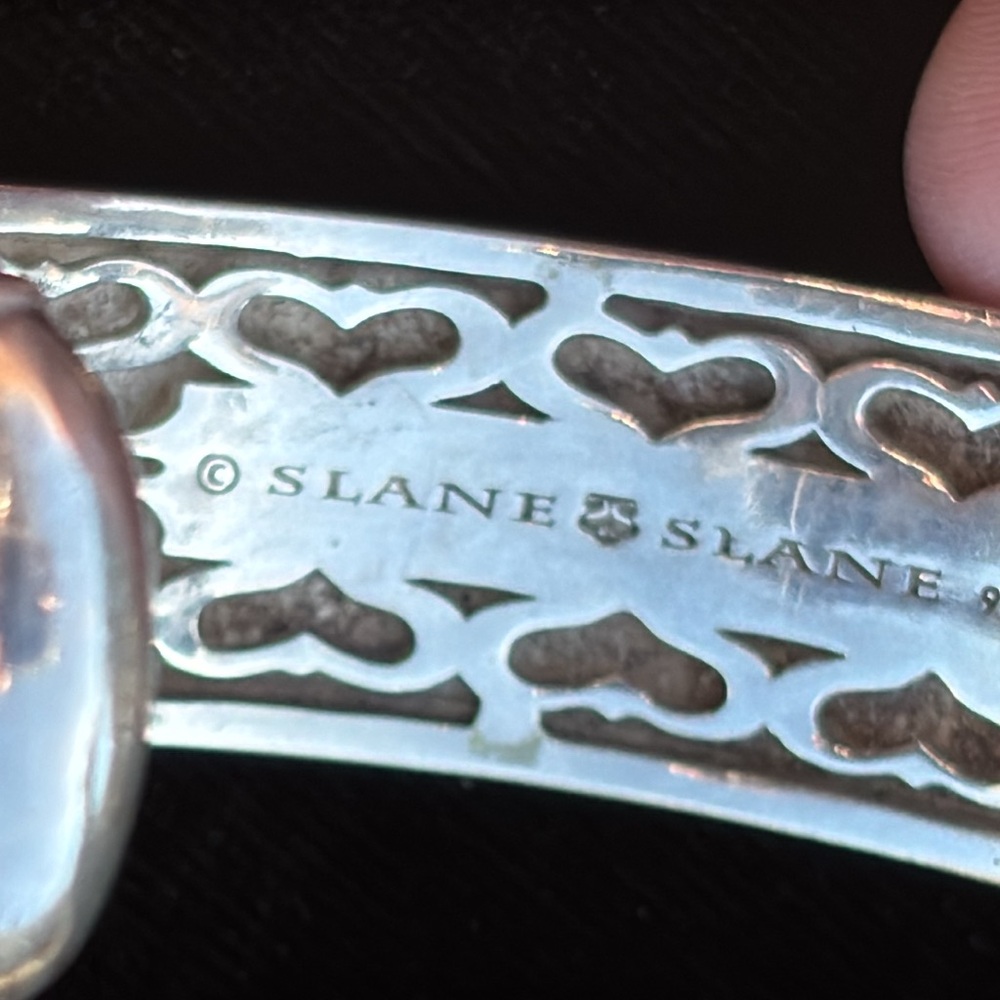 SLANE & SLANE STERLING SILVER CUFF BRACELET ( SMALL SIZE ) - Picture 6 of 17